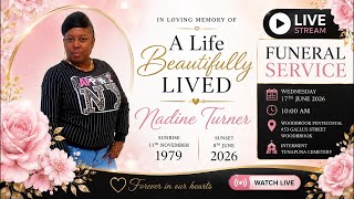 Join Immaculate funeral services live as we celebrate the life of our beloved Nadine Turner 🕊️ 