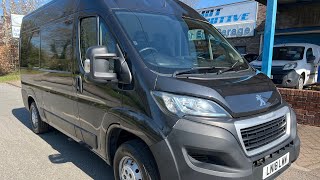 Ln18lww  2018 Peugeot Boxer 20 L2 H2 Bluehdi 335 Professional Black 5dr Panel Van Manual Diesel