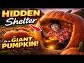 I Built a Hidden Shelter Inside a Giant Pumpkin… No One Would Ever Find It