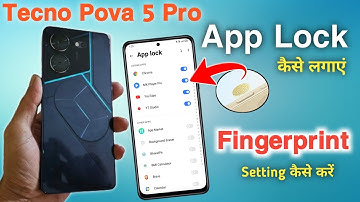 How to set app lock in tecno pova 5 pro, tecno pova 5 pro me app lock kaise kare, app lock settings