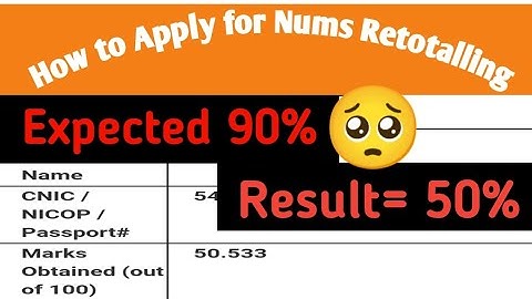 Nums Retotalling Method :: How to Recheck Nums Result