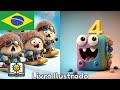 Livro Infantil Divertido com Números e Animais | tinyschool português