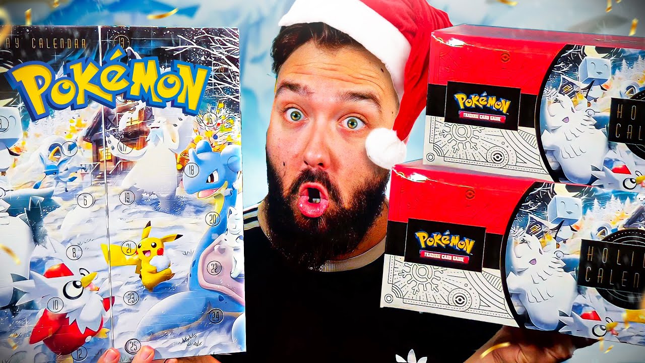 OUVERTURE DU NOUVEAU COFFRET CALENDRIER BOOSTER POKEMON de L'AVENT 2022  NOËL ! ( Juste Incroyable ) 