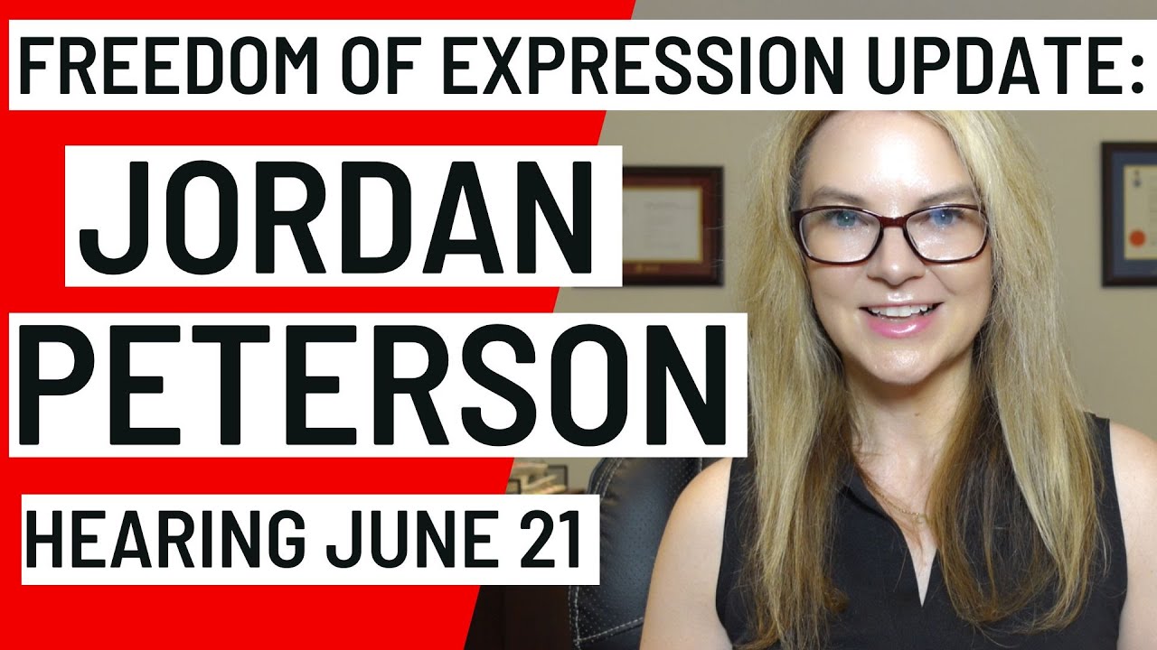 CASE UPDATE Jordan Peterson free expression fight in court June 21