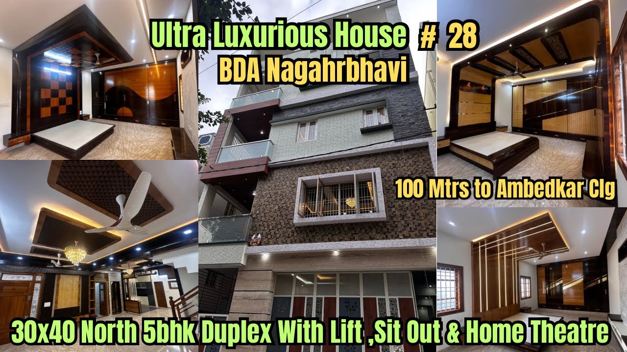 #124 #30x40 North Facing #BDA House For Sale In Bangalore Nagarbhavi  #houseforsaleinbangalore