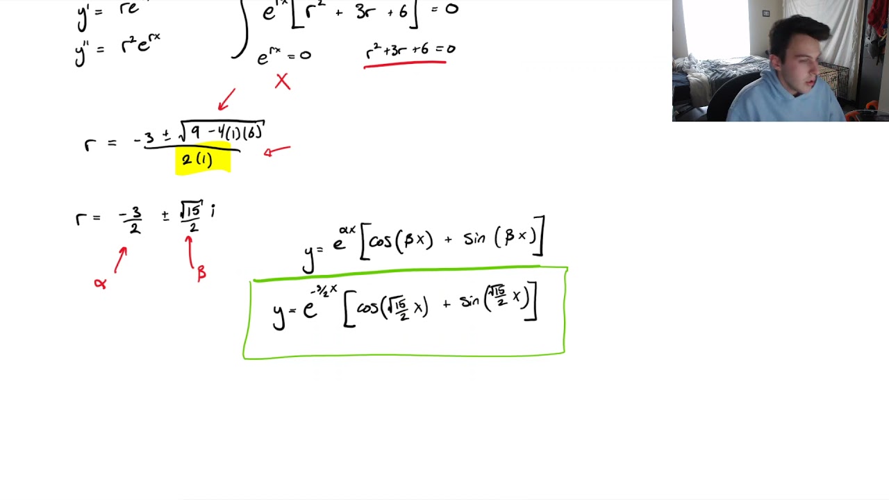 Auxiliary Equations - Solved Examples (Differential Equations)