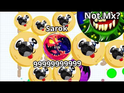 EPIC DUO DESTROY TEAMS AGARIO MOBILE