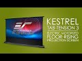 Elite screens kestrel tabtension 3 series  electric floorrising projector screen