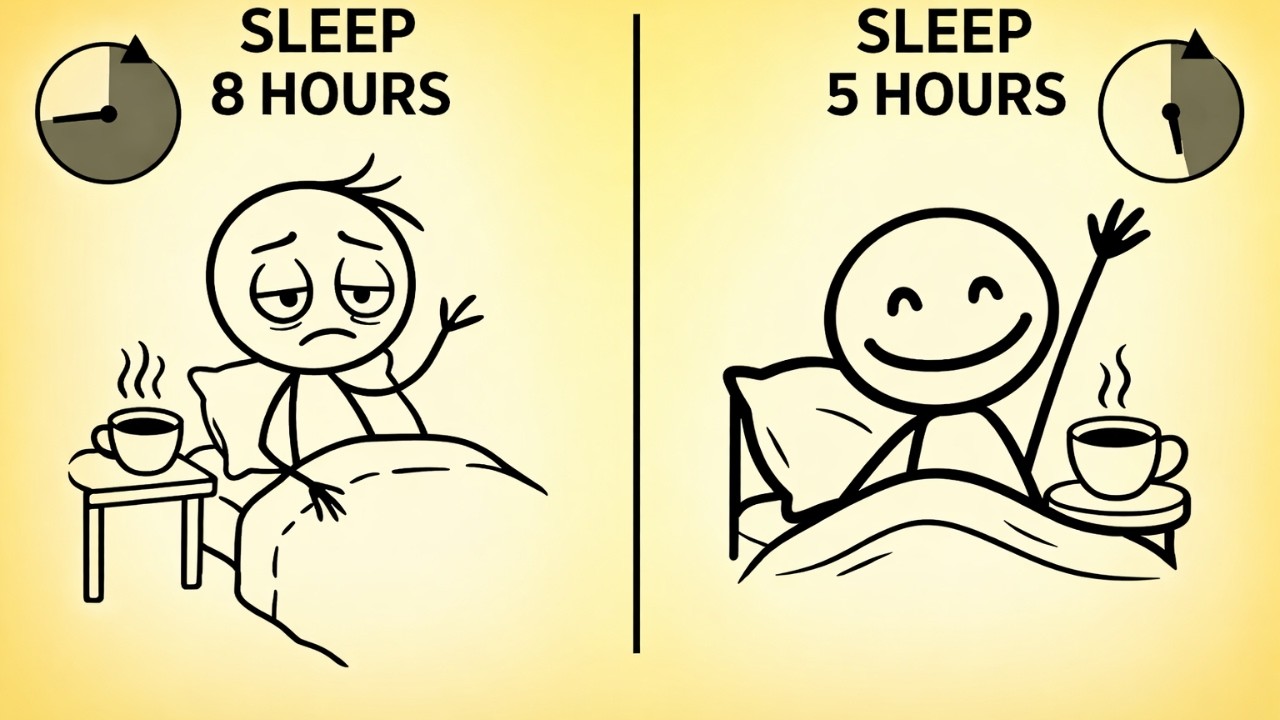 How to Sleep LESS hours and wake up FRESH (Science-Backed) #motivation ...