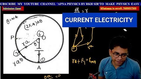 CURRENT ELECTRICITY GOOD QUESTION BY RKH SIR