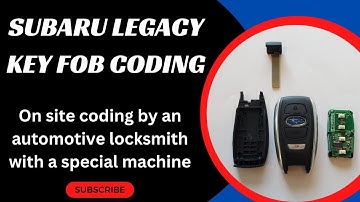 Subaru Legacy Key Fob Coding - How to Code a Subaru Legacy Key with a Special Machine (Locksmith)