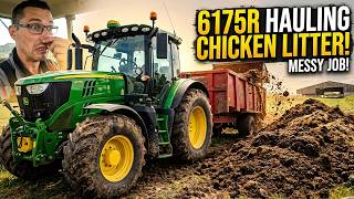 I Took The 6175R Hauling Chicken Litter!