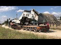 Transporting The Caterpillar 375 Excavator - Fasoulas Heavy Transports