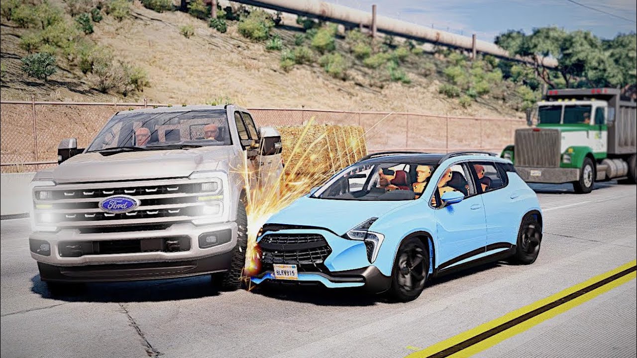 BeamNG Drive - Dangerous Driving and Accidents #50