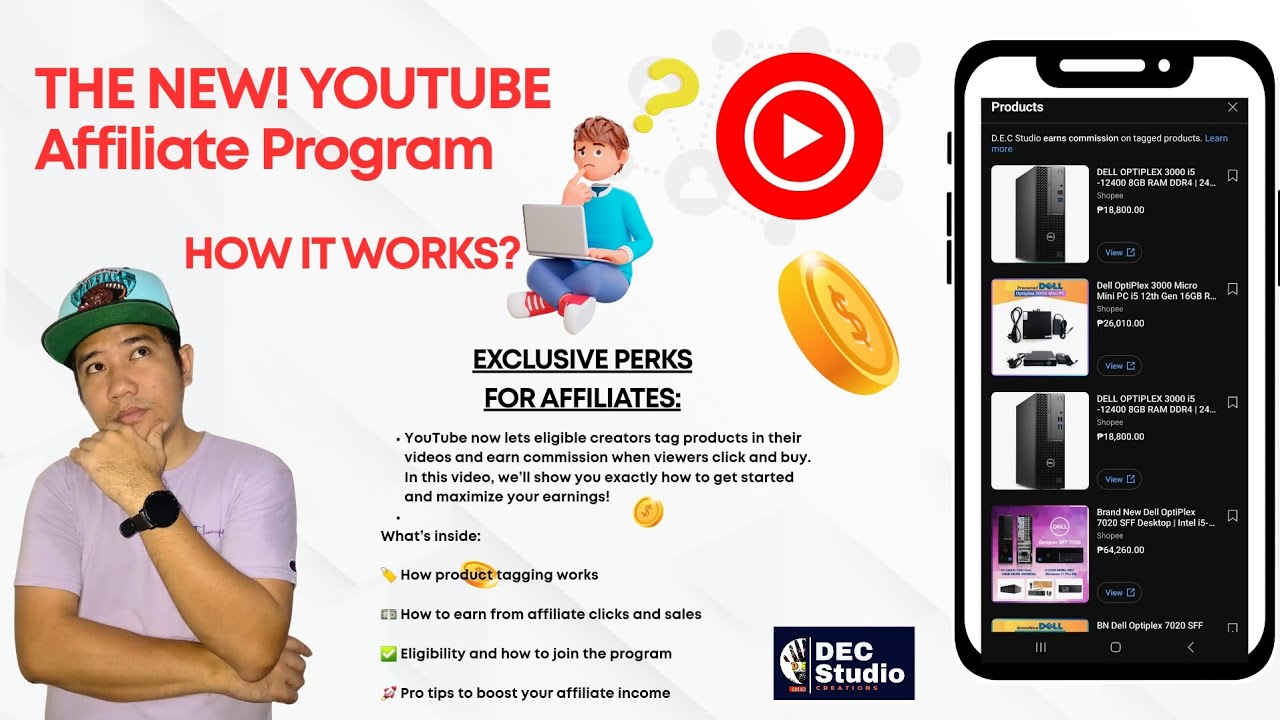 💸 How to Earn Commission with YouTube’s Product Tag Affiliate Program! 🛒