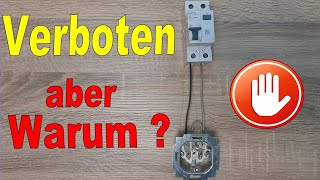 Verboten ! Teil1: RCD/FI Schalter bei Nullung 😲 Elektrik im Altbau erneuern. FI Schalter nachrüsten.