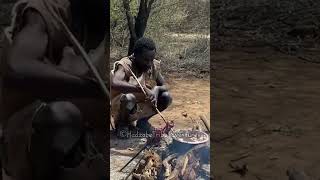 Hadzabe Tribe bushmen only have few pots for cooking their food