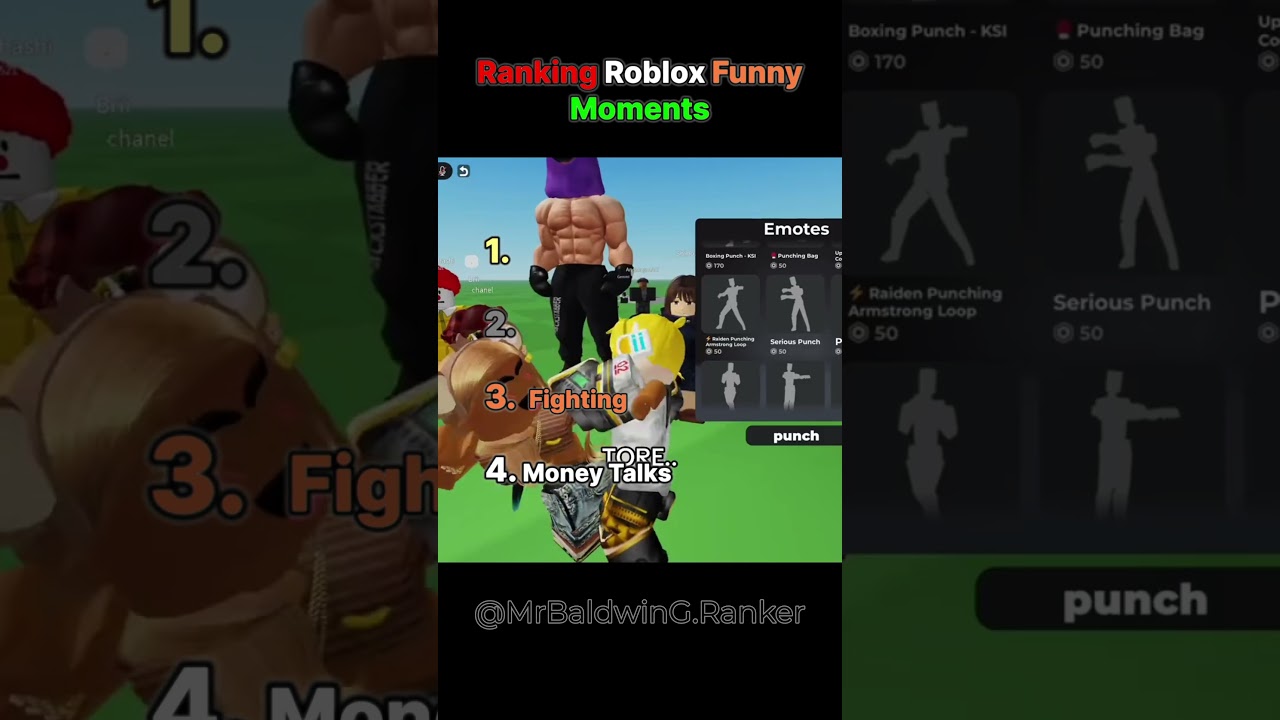 Рейтинг смешных моментов Roblox