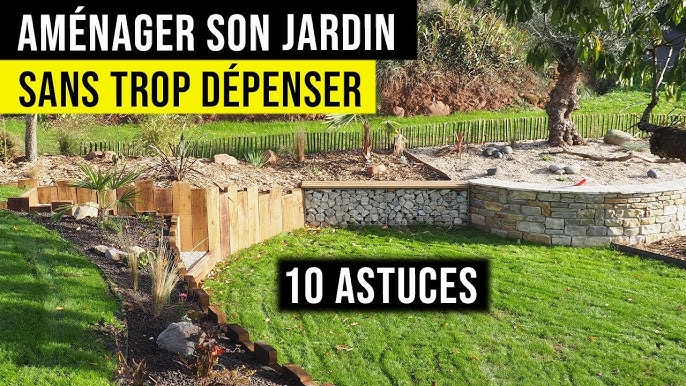 Jardin en pente - L'atelier au fond du jardin