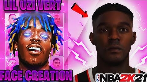 *NEW* LIL UZI VERT OFFICIAL FACE CREATION IN NBA2K21! BEST FACE CREATION TUTORIAL to look like UZI