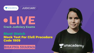 Mock Test for Civil Procedure Code 1909 | PCSJ | Bhavna Sharma | Unacademy Judiciary