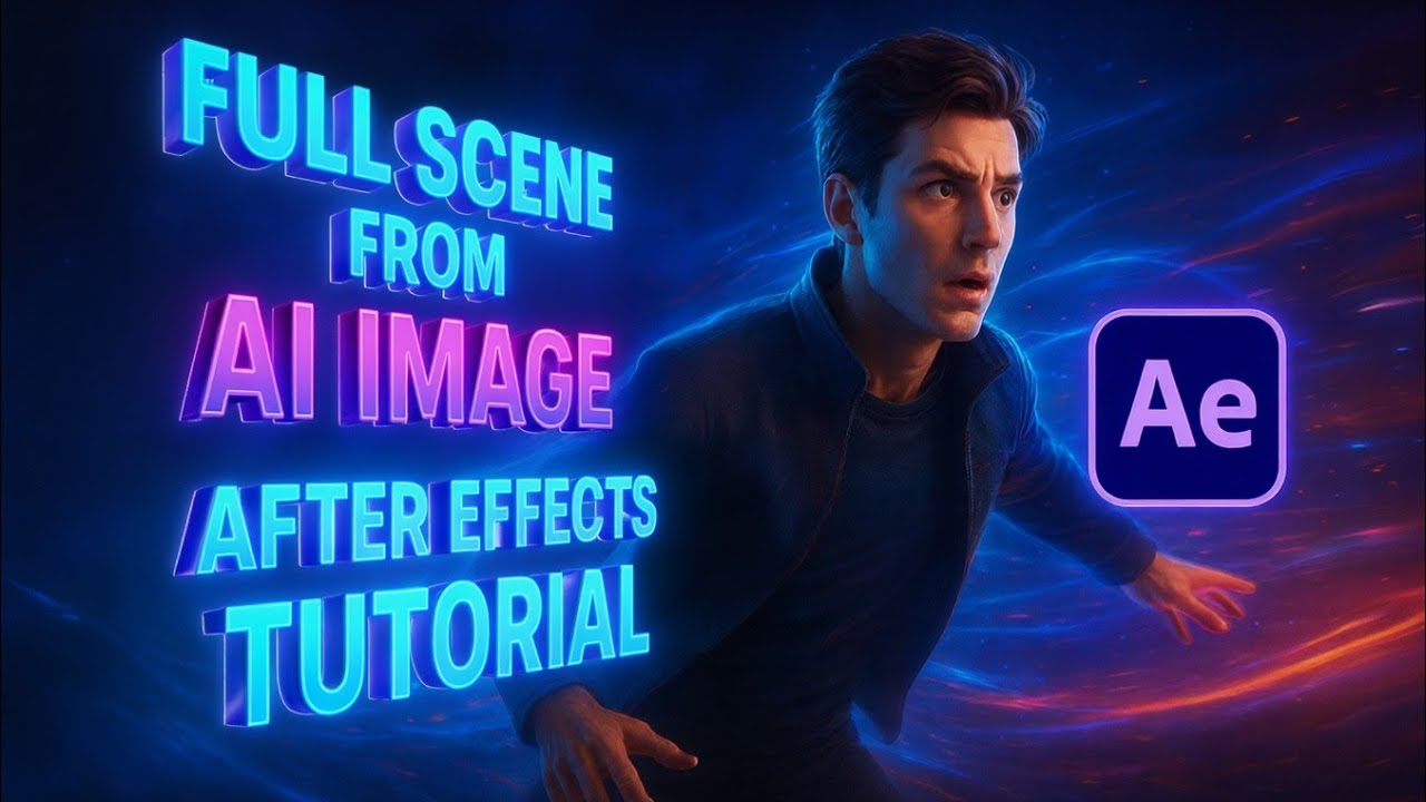 After Effects Tutorial Make Full Secen with AI Nano Banana Higgsfield