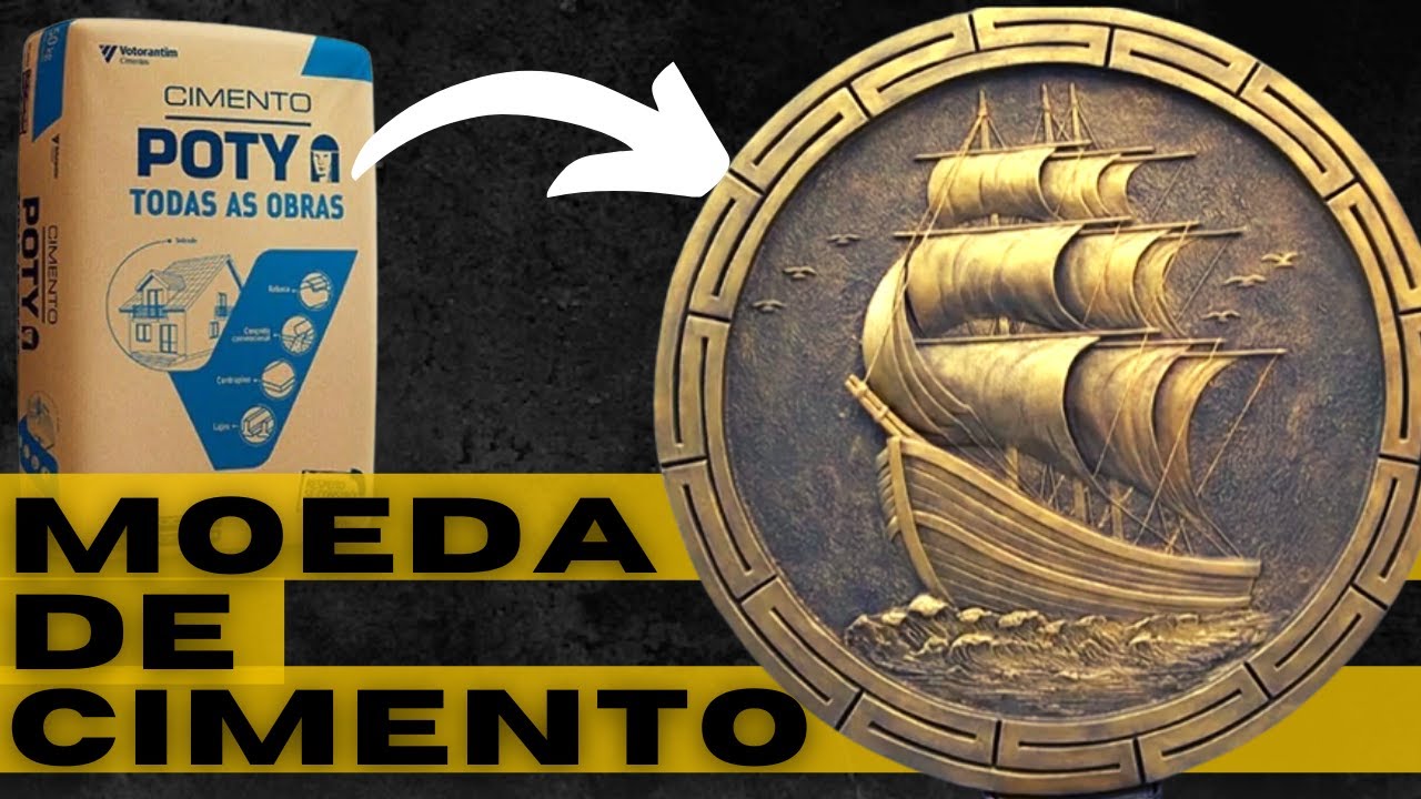 ESPETACULAR MOEDA DE CIMENTO