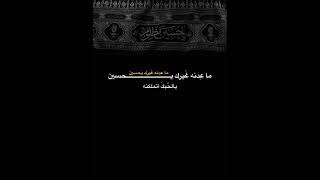 ماعدنه غيرك ياحَسين 😞🤎، ستوريات انستا حسينيه، حالات واتساب حسينيه، #story 1444