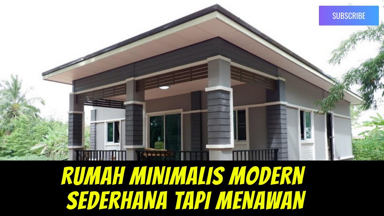 Model rumah minimalis modern dengan 2 kamar tidur 