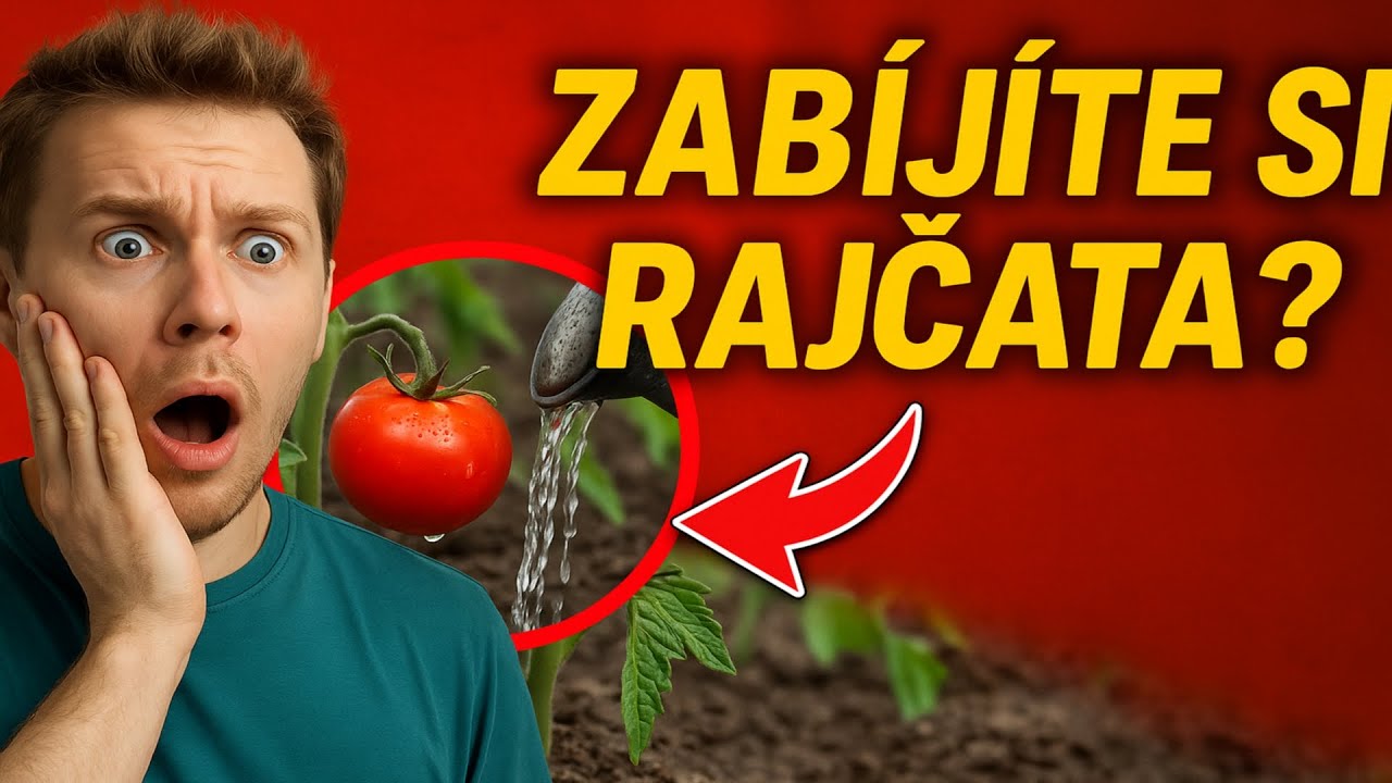 Zabíjíte si rajčata? 8 nejčastějších chyb při zalévání, které dělá každý začátečník.