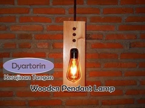 Kreasi unik lampu hias gantung dari kayu YouTube