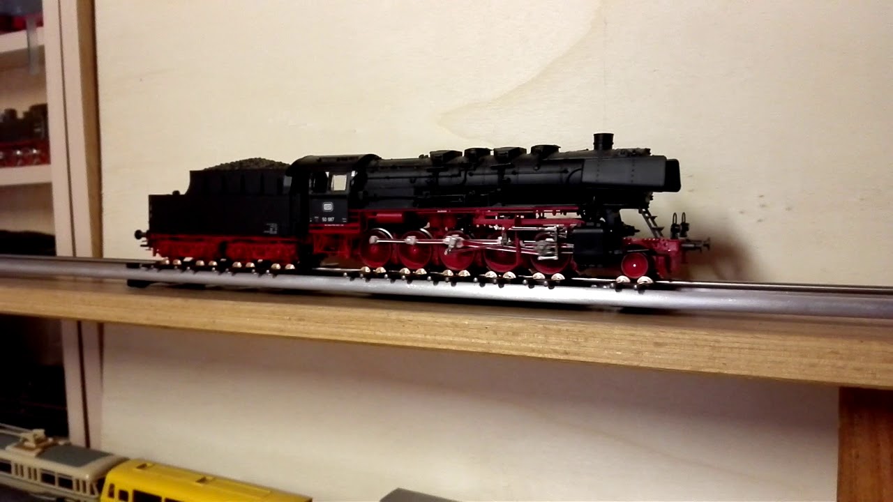 Roco BR50 auf dem Rollenprüfstand - YouTube