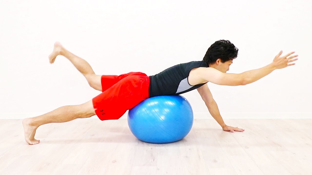 10 minutes exercise ball workouts for belly fat burning - YouTube