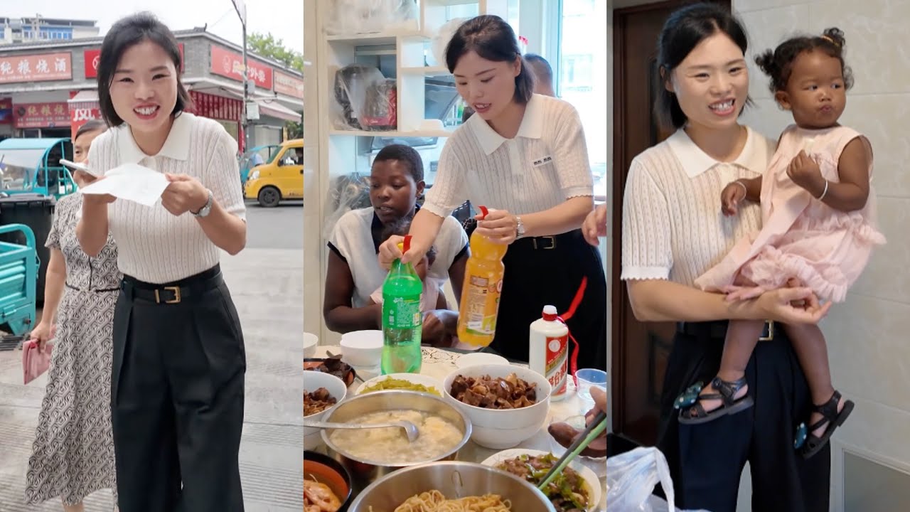 二嫂他们来吃饭啦，老爸提前列好了菜单让我出去采购，让他们尝尝江西味道。