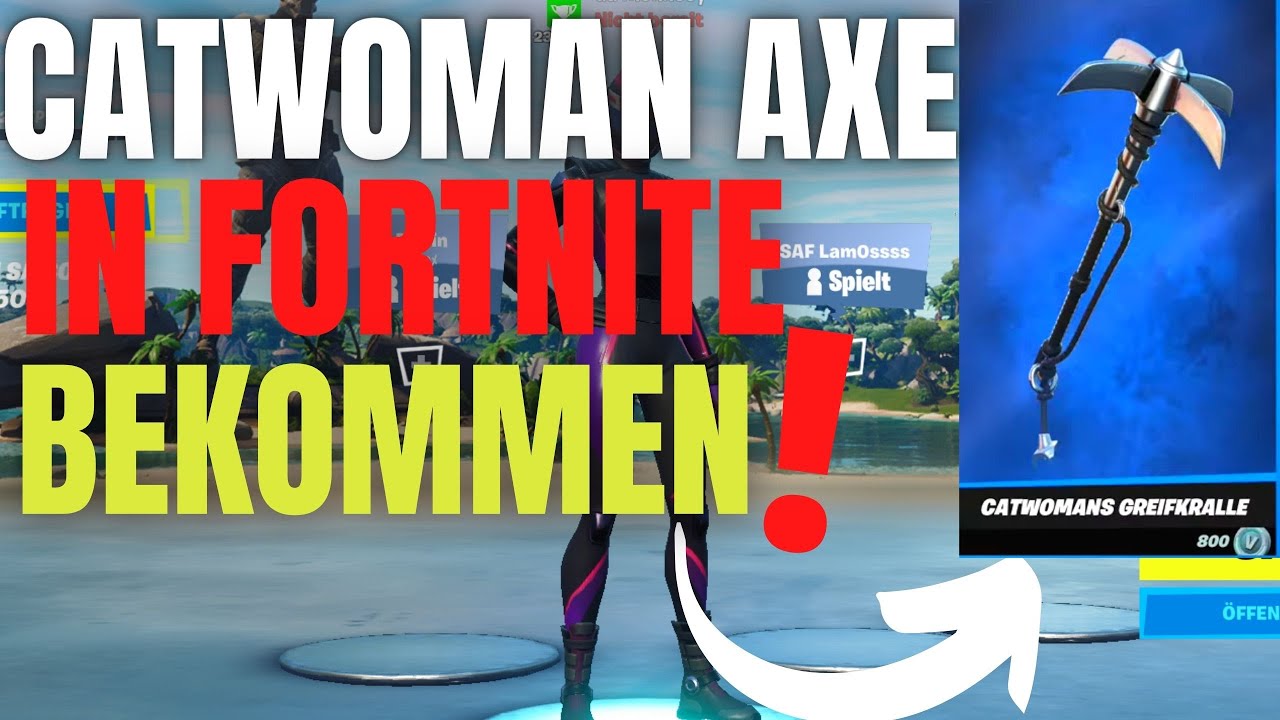CATWOMAN pickaxe in Fortnite bekommen durch CODE ! ️ 2022 Tutorial 😱 Item Shop PotporriTV