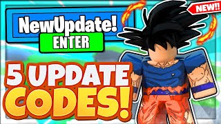 5 NEW SECRET * 3X EXP* UPDATE CODES In Roblox Dragon Ball Rage!