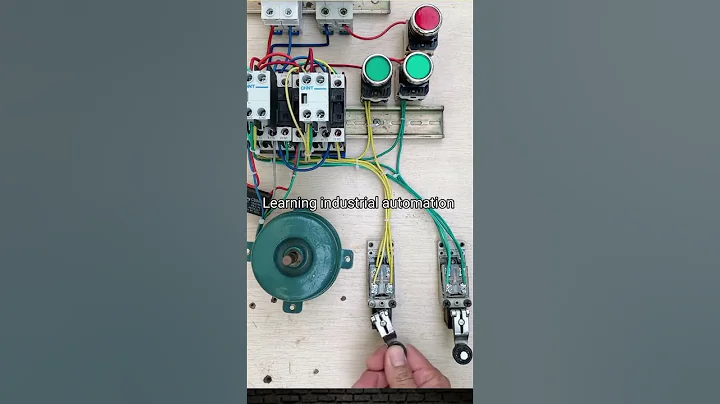 Motor forward Reverse with limit switch. #shortvideos #shorts #tips#knowledge #industrial#electrical