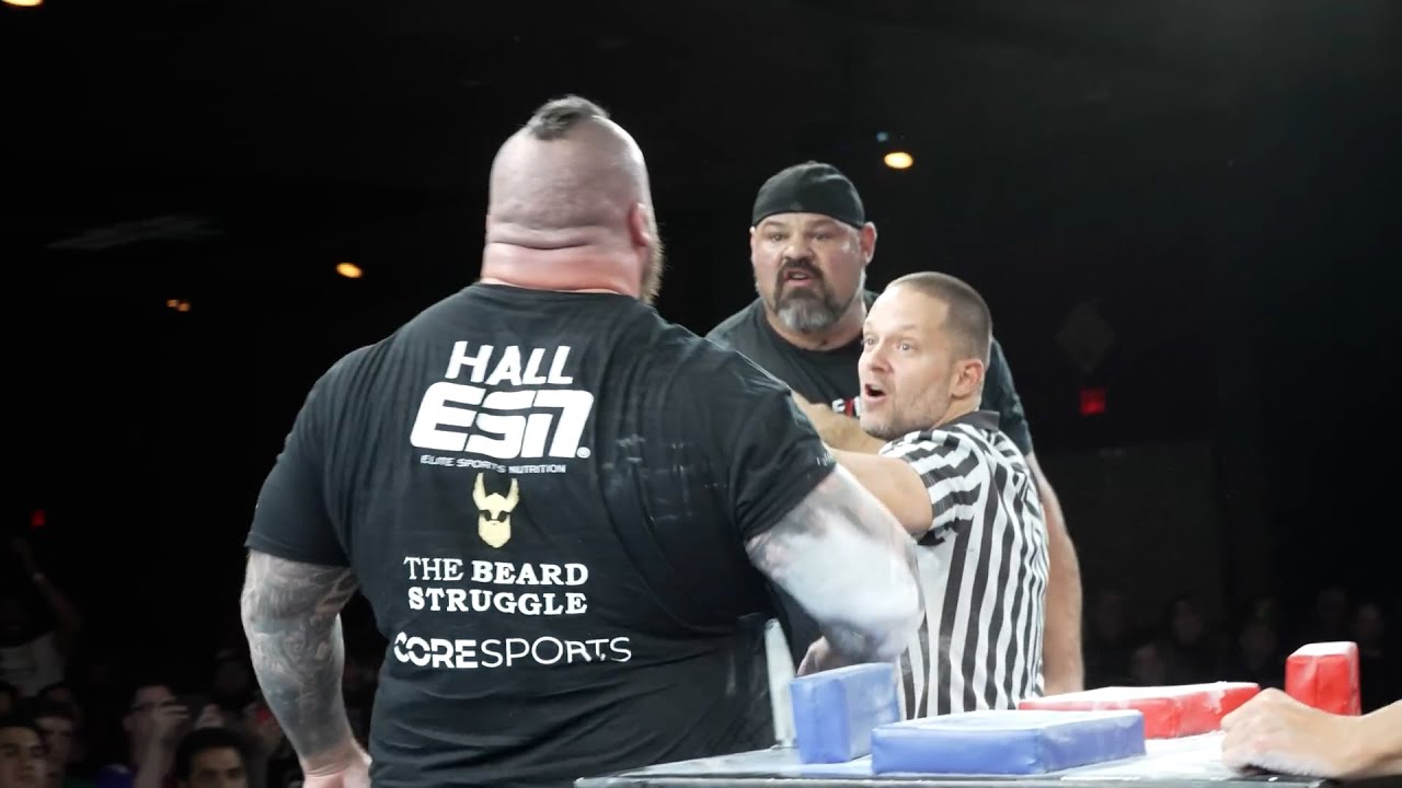 Brian Shaw VS Eddie Hall FULL Armwrestling Match!