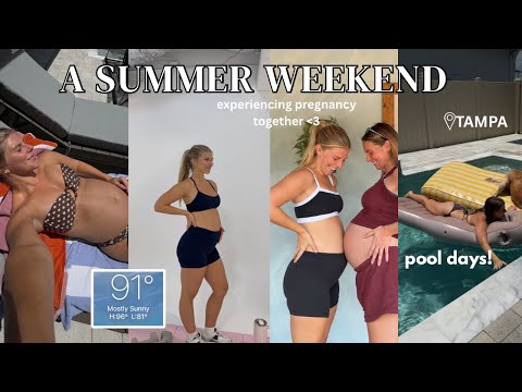 A Summer Weekend: Pool Days, Walk & Smoothie Girls Date, Program Photoshoot, Nursery Clean Out