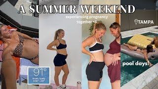 A SUMMER WEEKEND: pool days, walk & smoothie girls date, program photoshoot, nursery clean out 