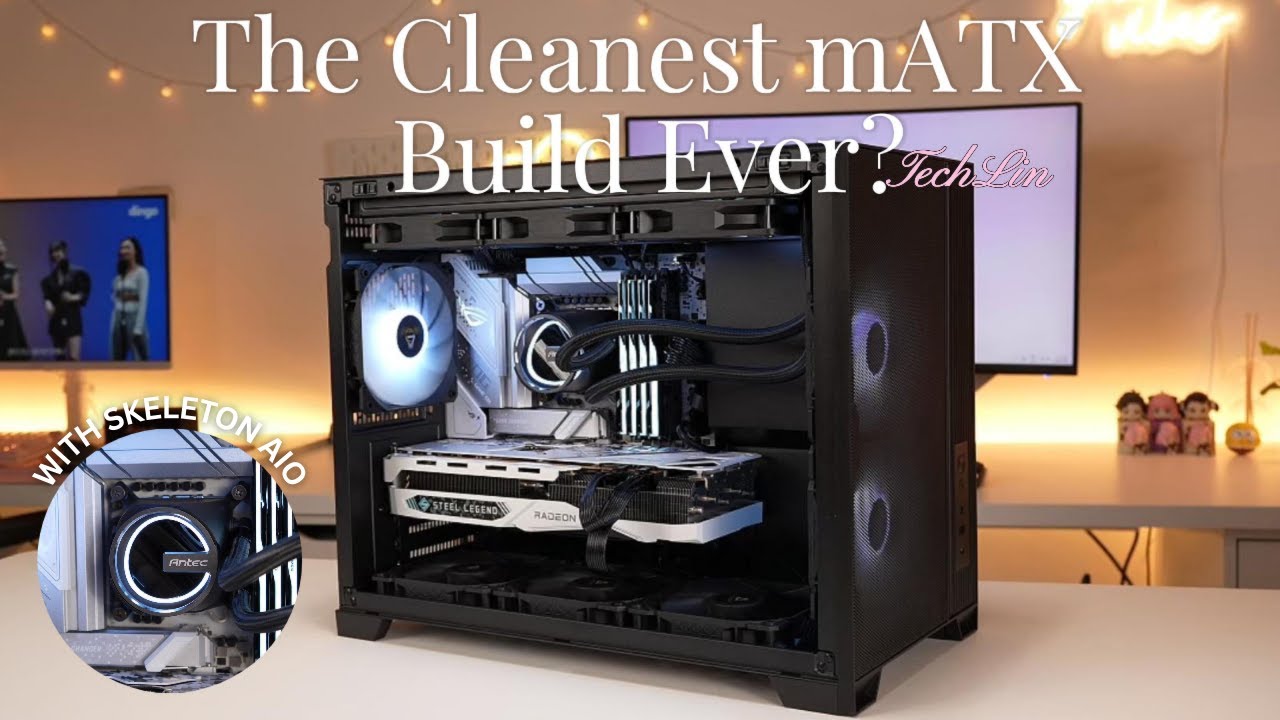 The Cleanest mATX Build Ever? | Antec FLUX M Mini Tower Build - YouTube