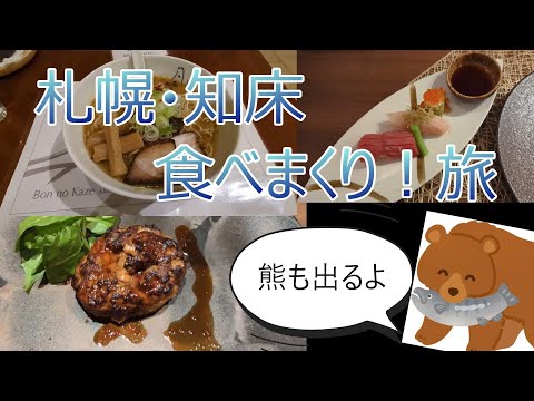 札幌・知床食べまくり旅｜食べて飲んで整う～JAL・HAC｜知床では野生の熊も発見！