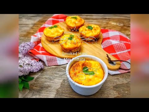 Mini smoked Ham frittata | menu sehat DEBM |