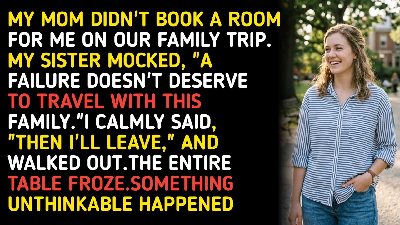 MY MOM DIDN'T BOOK A ROOM FOR ME ON OUR FAMILY TRIP. MY SISTER MOCKED ...