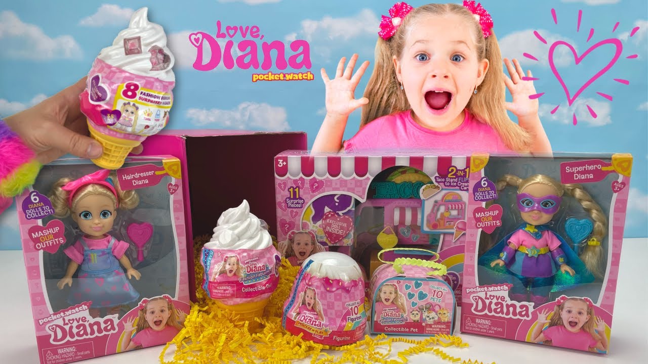 Love Diana Sends Us Big Surprise Box Of Love, Diana Toys YouTube