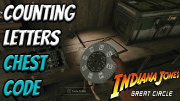 Counting Letters Chest Solution + Answer - Code Wheel Cipher Guide | Indiana Jones The Great Circle