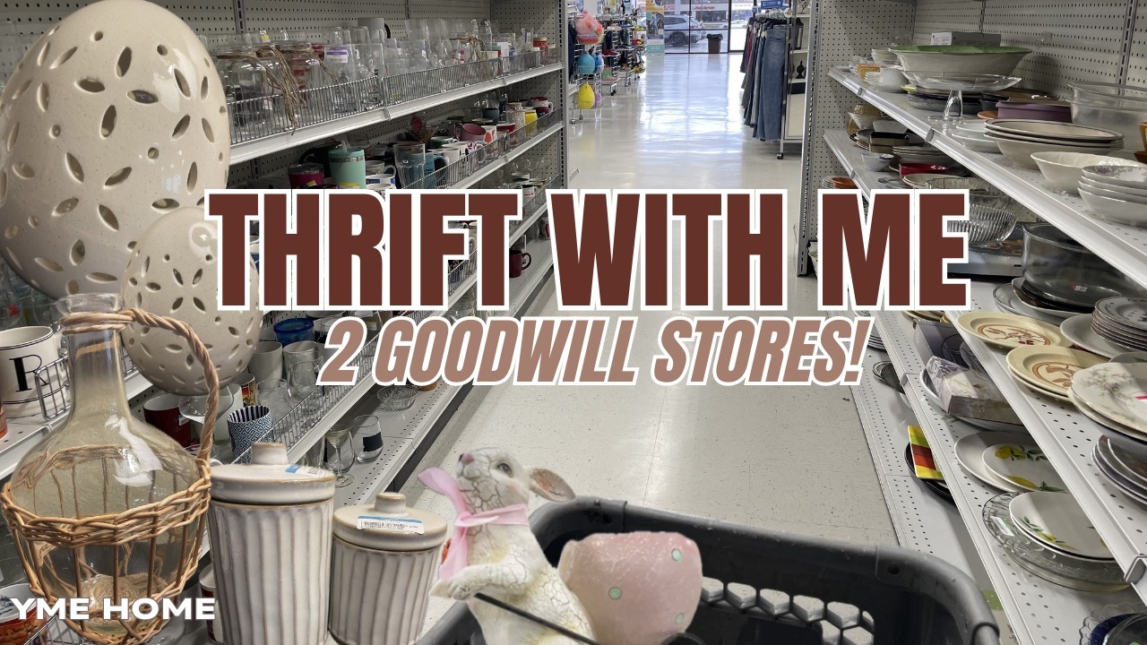Thrifting HOME DECOR HAUL & MORE/ Thrift with Me at 2 GOODWILL Stores ...
