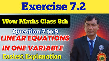 Class 8th exercise 7.2 wow maths book solutions