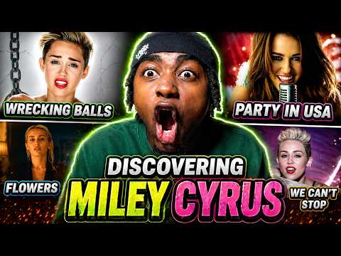 Discovering Miley Cyrus | Wrecking Ball • Flowers • Party in the U.S.A. & More (First Reaction)