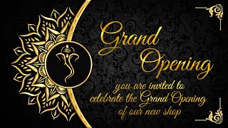 Grand Opening Invitation Video | Shop Opening Invitation English | Royal  Invitation Shree Graphics - YouTube